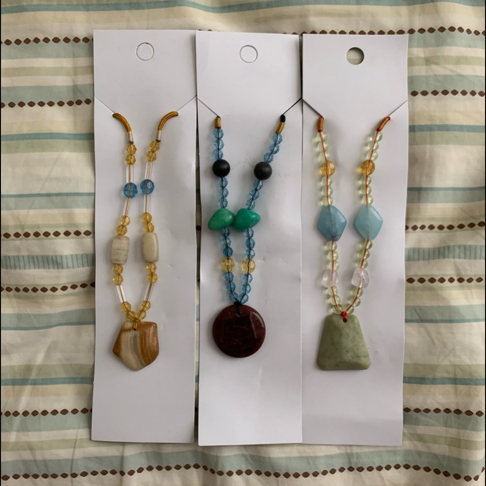Set of 3 Homemade Necklaces